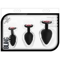 Luxe - Bling Plugs Training Kit - Black With Red Gems