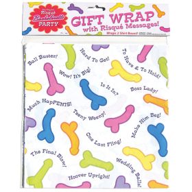 RisquâˆšÂ© Bachelorette Party-Gift Wrap (2 Sheets 20x30)
