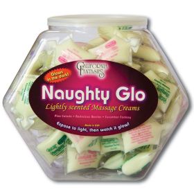 Naughty Glo-Glow-in-the-Dark Cream Display of 72