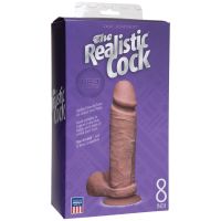 The Realistic Cock Ultraskyn 8 Inch - Brown