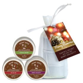 Earthly Body Holiday Christmas Massage Candle Trio