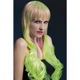 Fever Smiffys Emily Wig Soft Curl With Fringe-Pur/Yell 28"