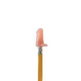 Penis Pencil Tops-Brown (12 Pack)
