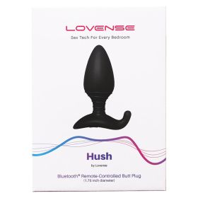 Lovense Hush Bluetooth Remote Controlled Butt Plug 1.5 Inch