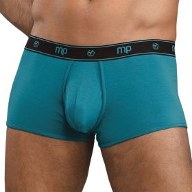 Male Power Bamboo Low Rise Mini Short-Teal Large