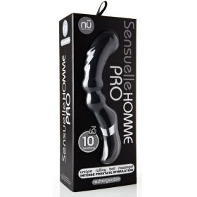 Sensuelle Homme Pro 10 Function 3 Speed Massager - Black