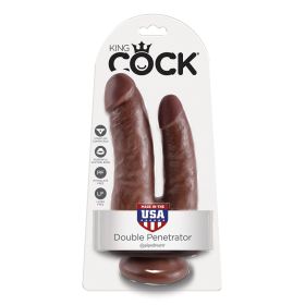 King Cock Double Penetrator-Brown    [Regular Price 20.00]