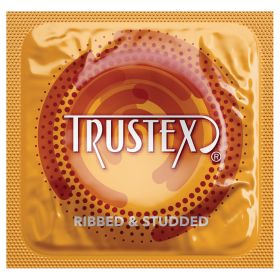 Trustex Ribbed & Studded Condoms- 1000 Piece Box