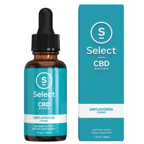 Select CBD 1000mg Drops- Unflavored 30ml