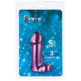 Ignite Pocket Cocks with Balls-Purple 3"