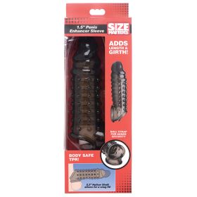 Size Matters Penis Enhancer Sleeve-Smoke 1.5inch