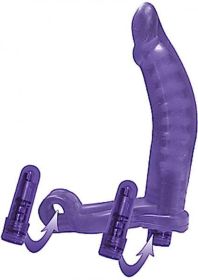 Double Penetrator Cockring With 2 Variable Speed Wireless Bullets Purple(D0102H5GDGY)