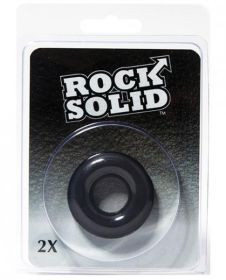 Rock Solid 2&quot; Black Donut Ring(D0102H5Q99U)